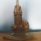 Statueta reproducere Turnul Stefan din Baia Mare, din bronz, 19cm inaltime vechi