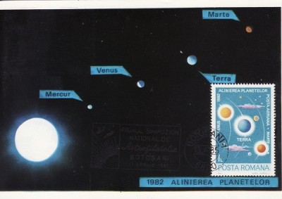 5092 - Carte maxima Romania 1985 - cosmos foto
