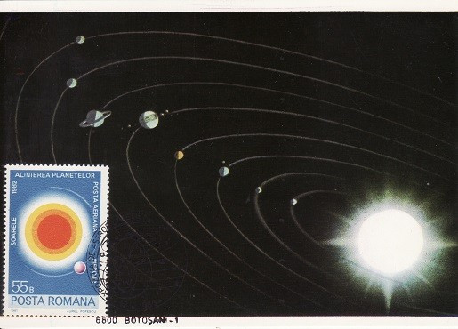5093 - Carte maxima Romania 1985 - cosmos