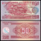 !!! COREEA NORD - 50 WON 1988 - P 38 - UNC / VIZITATORI SOCIALISTI - ROSU