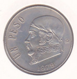 Moneda Mexic 1 Peso 1979 - KM#460 UNC (data cu caractere subtiri)