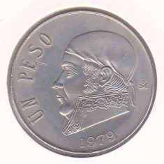 Moneda Mexic 1 Peso 1979 - KM#460 UNC (data cu caractere subtiri)