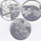 Set 3 monede Franta 5 Euro 2013 - PROOF (Liberte, egalite, fraternite - argint)