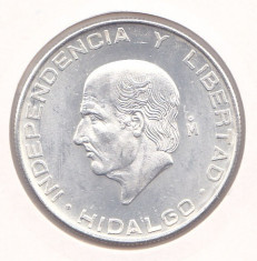 Moneda Mexic 5 Pesos 1955 - KM#469 UNC (argint - 18 grame) foto