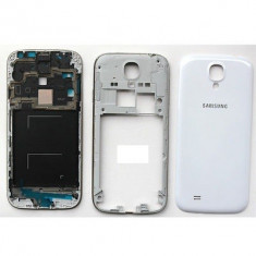 Carcasa rama Samsung Galaxy S4 +butoane + capac baterie galaxy s4 alb albastru foto