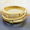 Inel Placat cu Aur 18K, cu Zirconiu , cod 954