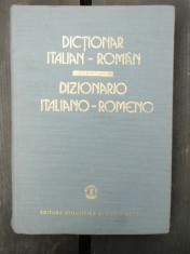 DICTIONAR ITALIAN ROMAN. DIZIONARIO ITALIANO ROMENO - MARIANA STANCIULESCU CUZA foto