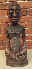 Statueta din lemn arta africana foto