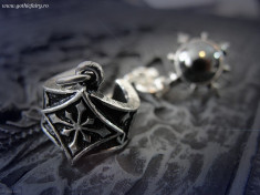 Cercel ear cuff gotic Chaosium foto