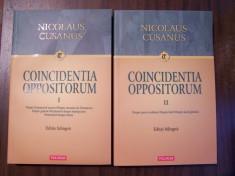 n6 Nicolaus Cusanus - Coincidentia Oppositorum ed. bilingva latina-romana 2vol foto