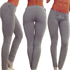 CL385-18B Colanti stil leggings cu buzunare foto