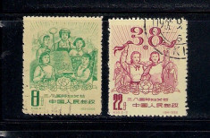 CHINA 1959 - MICHEL 433 - 434 SERIE COMPLETA STAMPILATA foto