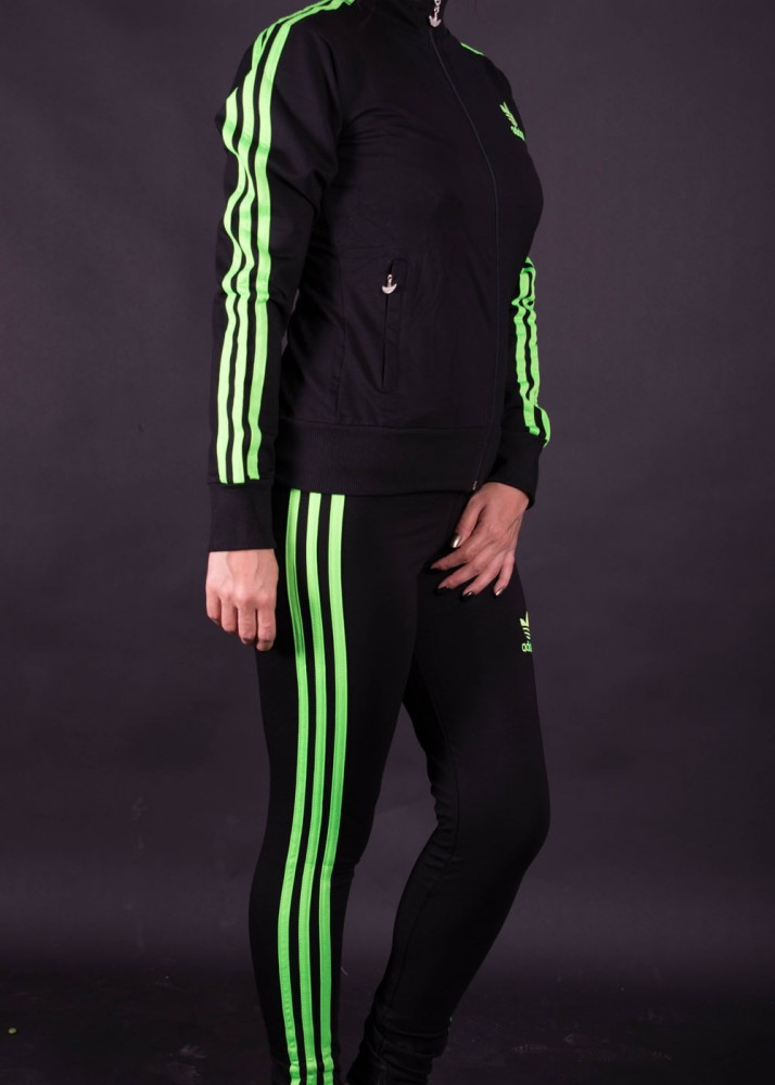 Trening Sport Adidas negru-verde neon-Dama S M L XL XXL | arhiva Okazii.ro