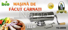 Masina de facut carnati si mici 2.5kg Inoxidabila YG-2005S Micul Fermier foto