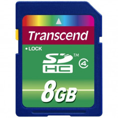Card de memorie Transcend SDHC 8 GB Clasa 4 foto