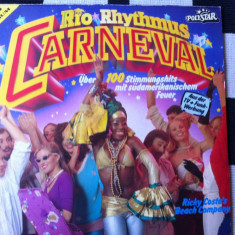 Rio carneval rhythmus dublu disc vinyl 2 lp muzica dance latino pop germany VG+