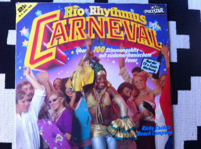 Rio carneval rhythmus dublu disc vinyl 2 lp muzica dance latino pop germany VG+ foto