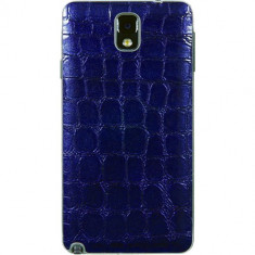 Husa Protectie Spate Anymode Dafv000Kdl Fashion Croco albastra pentru Samsung Galaxy Note 3 foto