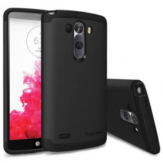 Husa Protectie Spate Ringke Armor Max Black plus folie protectie pentru LG G3 foto