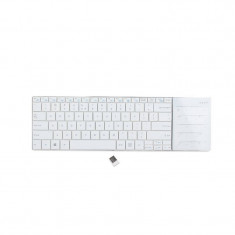 Tastatura Gembird KB-P8-W Phoenix Slimline Wireless cu touchpad White foto