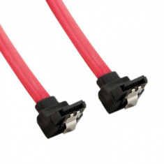 Cablu 4World SATA 3 - SATA 30cm rosu foto