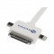 Cablu date Sunex 3 in 1 Huawei Y560 Alb