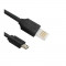 conectica Qoltec Cablu USB Male Double Sided - Micro USB Male 1m Flat Black