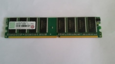 TESTAT RAM 1GB DDR 400MHZ Transcend PC3200 CL3 598381-6089 foto