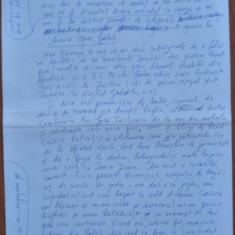 Manuscris Fanus Neagu ; Corespondenta , 5 pagini scrise olograf si semnate