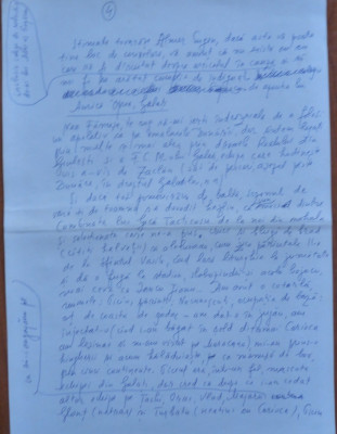 Manuscris Fanus Neagu ; Corespondenta, 5 pagini scrise olograf si semnate foto