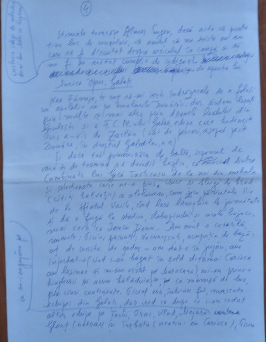 Manuscris Fanus Neagu ; Corespondenta, 5 pagini scrise olograf si semnate