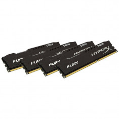 Memorie Kingston HyperX Fury Black 16GB DDR4 2666 MHz CL15 Quad Channel Kit foto