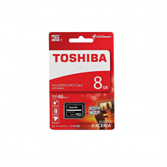 Card Toshiba microSDHC 8GB Clasa 10 cu adaptor SD foto