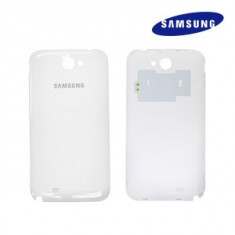 Samsung Note 2 Capac Spate Baterie Alb / Gri original foto