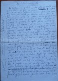 Manuscris Fanus Neagu ; Azvarlind turturelele, 2 pagini scrise olograf