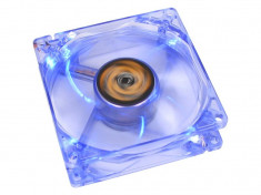 Ventilator pentru carcasa Revoltec Dark Blue 80 mm albastru foto