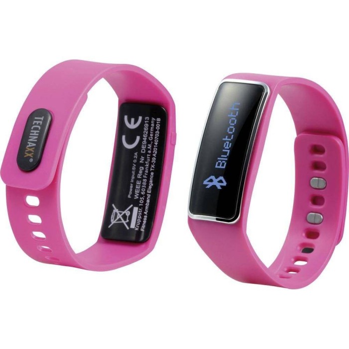 Bratara Fitness TECHNAXX Elegance TX-39 Bluetooth 4.0 roz foto mare Bratara Fitness TECHNAXX Elegance TX-39 Bluetooth 4.0 roz foto mare