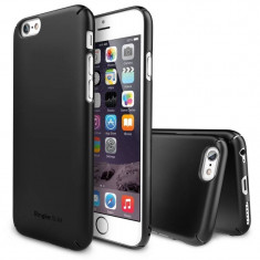 Husa Protectie Spate Ringke Slim Neagra plus folie protectie display pentru iPhone 6s Plus foto