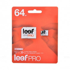 Card Leef PRO MicroSDXC 64GB UHS-1 cu adaptor SD foto