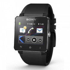 Smartwatch Sony SmartWatch 2 Black cu bratara de silicon foto