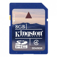 Card Kingston SDHC 8GB Clasa 4 D4/8GB foto
