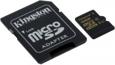 Card Kingston SDHC 16GB Clasa 10 cu adapror SD foto