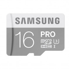 Card Samsung microSDHC PRO 16GB Clasa 10 UHS-I U3 cu adaptor SD foto