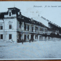 Cluj , 1922 , carte postala scrisa de scriitorul Ion Dragoslav din Falticeni