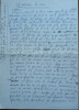 Manuscris Fanus Neagu ; Sub cearcane de visin, 2 pagini olografe semnate