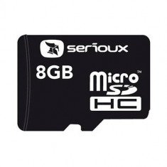 Card Serioux microSDHC 8GB clasa 4 + adaptor SD SFTF08AC04 foto