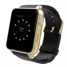 Ceas Smartwatch cu telefon GT88, Monitor ritm cardiac, Incarcare magnetica, Gold foto