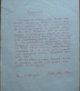 Recomandare scrisa olograf si semnata de Stefan Augustin Doinas, 1964