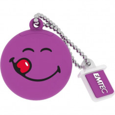 Memorie USB Emtec Smiley World Yum Yum 8GB USB 2.0 Purple foto