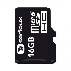 Card Serioux Micro-SDHC 16GB Class 4 cu adapror SDHC foto